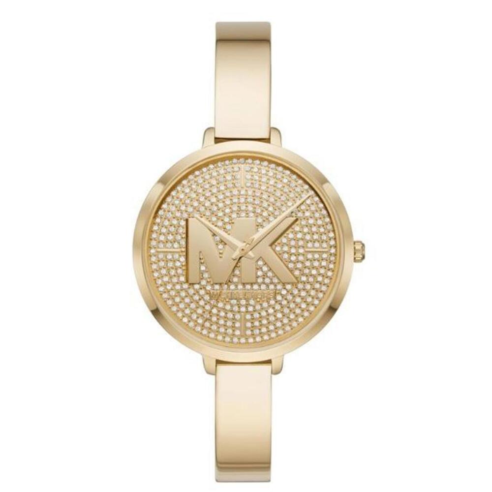 Michael Kors Pave Gold Stainless Crystal Logo Women’s Watch
